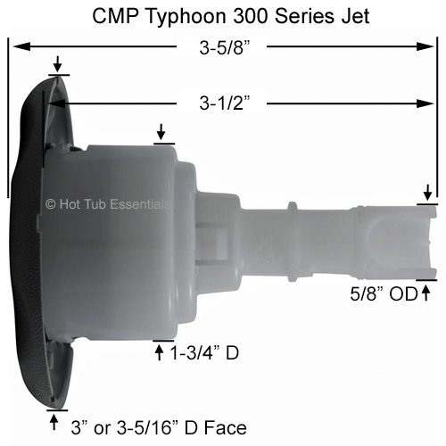 CMP Typhoon 300 Jet Dimensions.