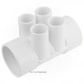 Manifold, 2" Slip x 2" Slip x (4) 3/4" Slip Ports