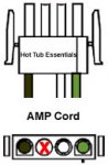 Amp 4-Prong Blower Cord