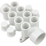 Manifold, 1-1/2" Spig x 1-1/2" Slip x (8) 3/4" Slip Ports