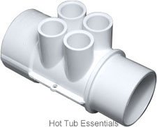 Manifold, 2" Spig x 2" Slip x (4) 1/2" Slip Ports