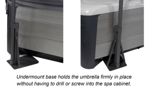 Spa Side Umbrella, Cover Valet