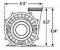 Dimensions of Waterway 56 frame wet end.