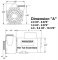 Waterway Executive 56 Frame 2.5" Pump Measurements